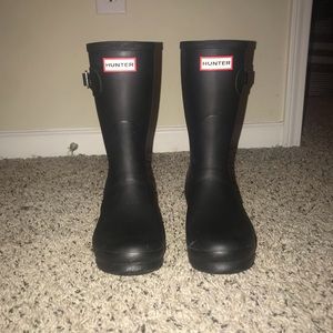 Hunter — Original Short Rain Boots (matte black)